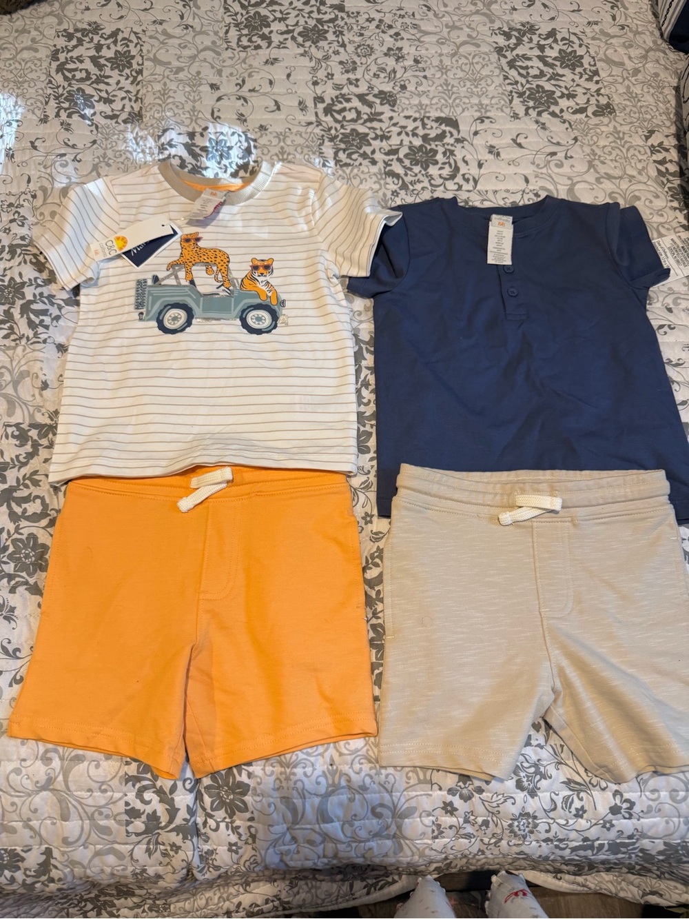 New with tags C&C California Kids lot of two boy short outfits size 3t
